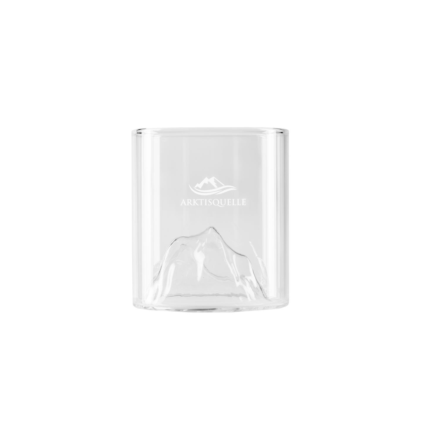 Arktisglas Set – 4x Premium Wasserglas mit Bergdesign
