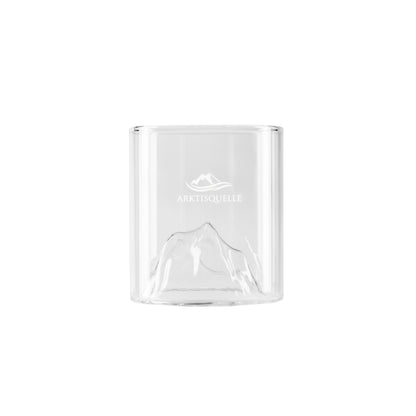 Arktisglas Set – 4x Premium Wasserglas mit Bergdesign