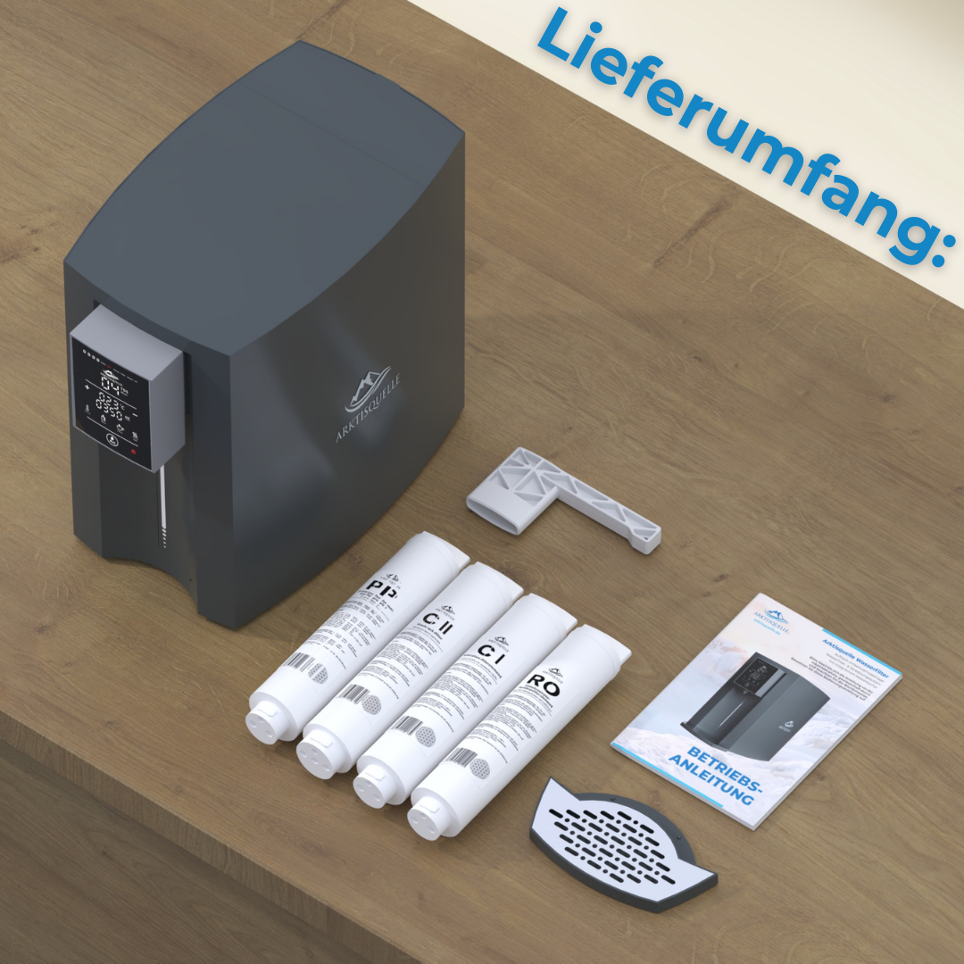 Arktisquelle Wasserfilter Anthrazit: Vorteilspaket