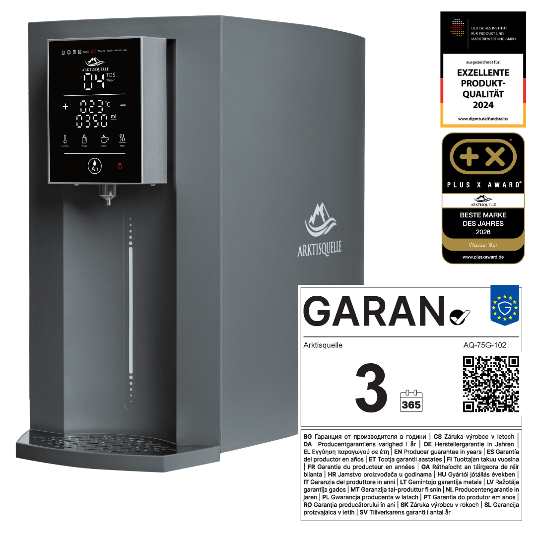 GARAN-Label: 3 Jahre Herstellergarantie, Arktisquelle AQ-75G-102