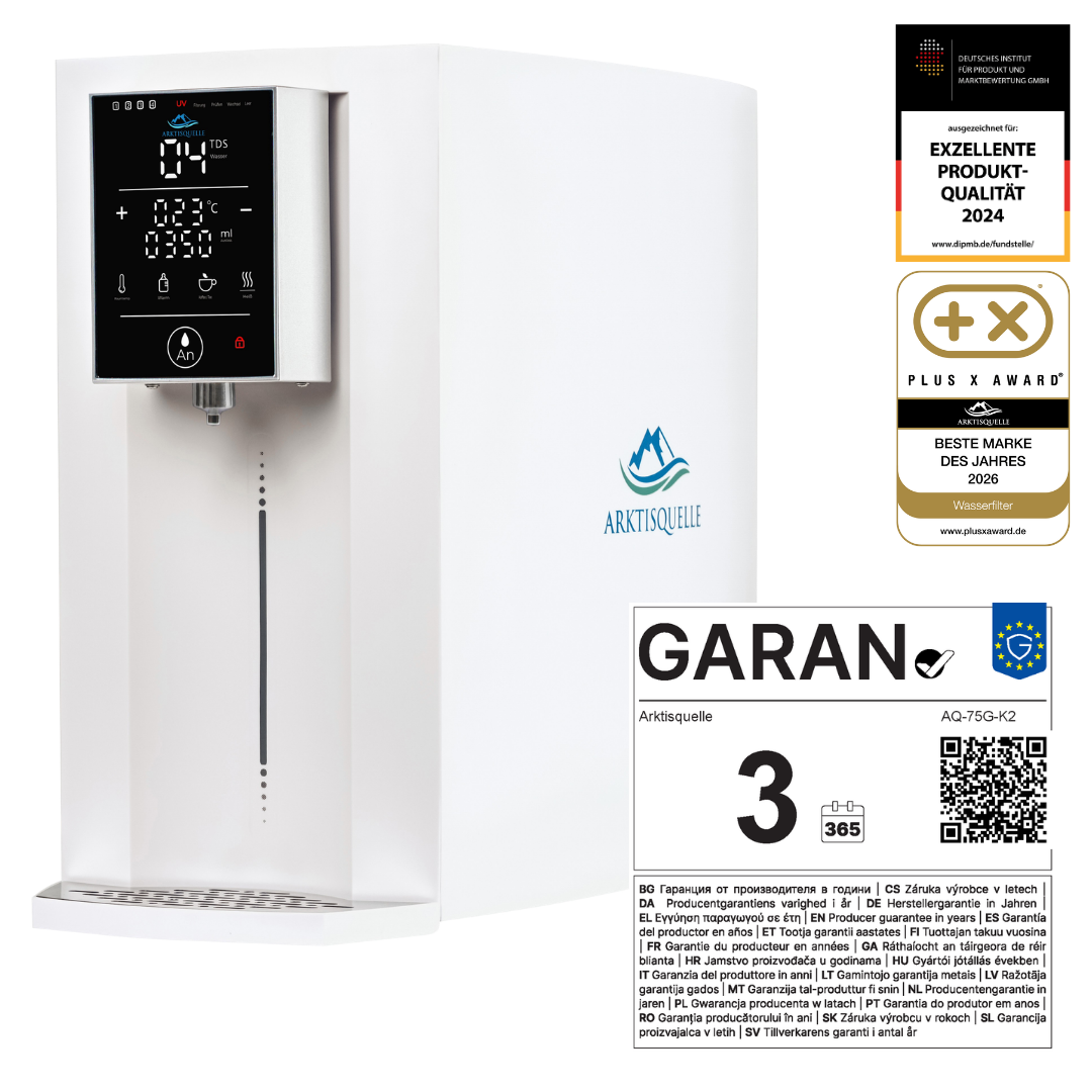 GARAN-Label: 3 Jahre Herstellergarantie, Arktisquelle AQ-75G-K2