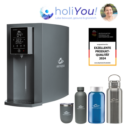 Arktisquelle Wasserfilter: Anthrazit - "HoliYou!" Exklusivangebot